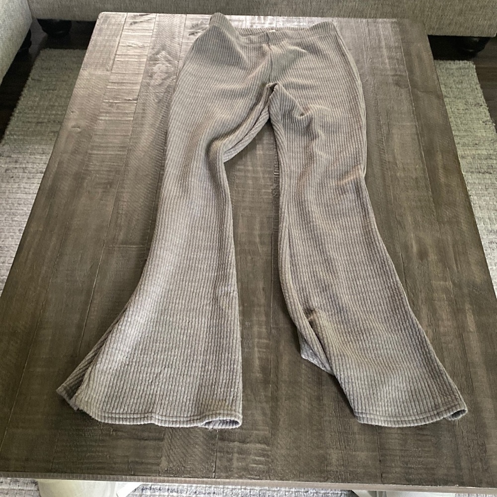 knitted flare sweats